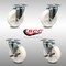 Service Caster 5 Inch SS Nylon Wheel Swivel Top Plate Caster Set with 2 Brakes SCC-SS20S514-NYS-2-TLB-2 - alternate 2